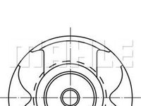 Piston MERCEDES-BENZ SPRINTER 2-t Van (B901, B902) MAHLE 004 56 00