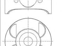 Piston MERCEDES-BENZ SPRINTER 3-t platou / sasiu (906) (2006 - 2020) NÜRAL 87-428707-00