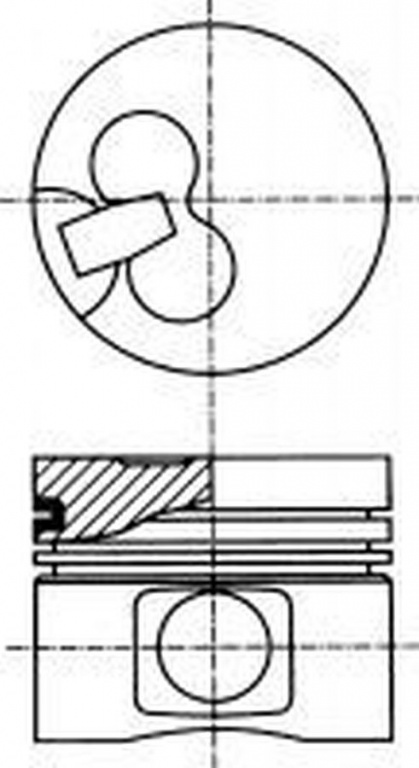 Piston OPEL ASTRA F combi 51 52 NÜRAL 8730671110