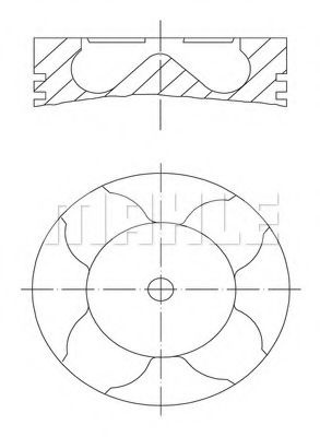 Piston OPEL ASTRA G Hatchback (F48, F08) (1998 - 2009) MAHLE ORIGINAL 011 83 00 piesa NOUA