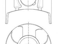 Piston OPEL CORSA C (F08, F68) (2000 - 2009) NÜRAL 87-307600-40