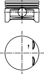 Piston OPEL CORSA C (F08, F68) (2000 - 2009) KOLBE