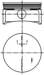 Piston OPEL CORSA C (F08, F68) (2000 - 2009) KOLBE
