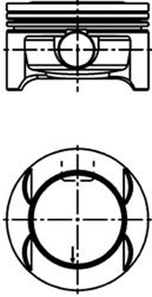 Piston OPEL CORSA C F08 F68 KOLBENSCHMIDT 40385600