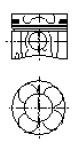 Piston OPEL VITA C (F08, F68), VAUXHALL CORSA Mk I