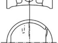 Piston RENAULT CLIO II (BB0/1/2, CB0/1/2) (1998 - 2005) KOLBENSCHMIDT 99746600 piesa NOUA