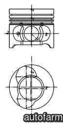 Piston RENAULT LOGAN I LS KOLBENSCHMIDT 40465600