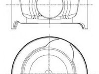 Piston RENAULT MEGANE II BM0 1 CM0 1 NURAL 8712340030