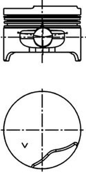 Piston RENAULT MEGANE Scenic JA0 1 KOLBENSCHMIDT 40311600