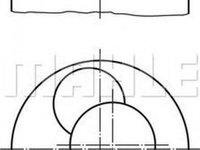 Piston SKODA OCTAVIA 1U2 MAHLE ORIGINAL 0304012