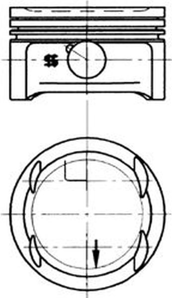 Piston SSANGYONG KORANDO KJ KOLBENSCHMIDT 94301620