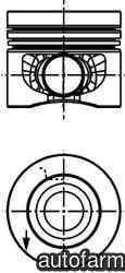 Piston VW BEETLE 5C1 KOLBENSCHMIDT 40353610