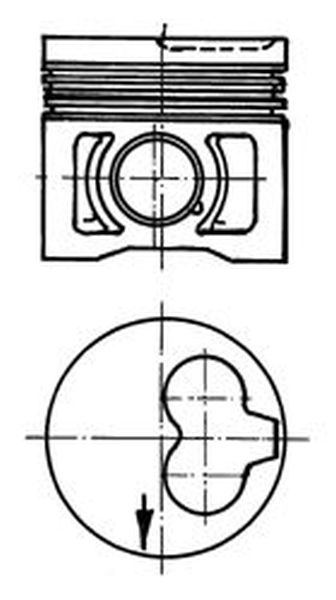 Piston VW CADDY II pick-up 9U7 KOLBENSCHMIDT 91386