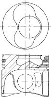 Piston # Vw Crafter 2.5 30-50 platou / sasiu [2f] 