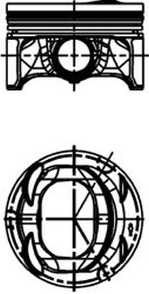Piston VW EOS 1F7 1F8 KOLBENSCHMIDT 40477600