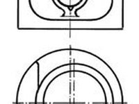 Piston VW GOLF III 1H1 KOLBENSCHMIDT 93876600