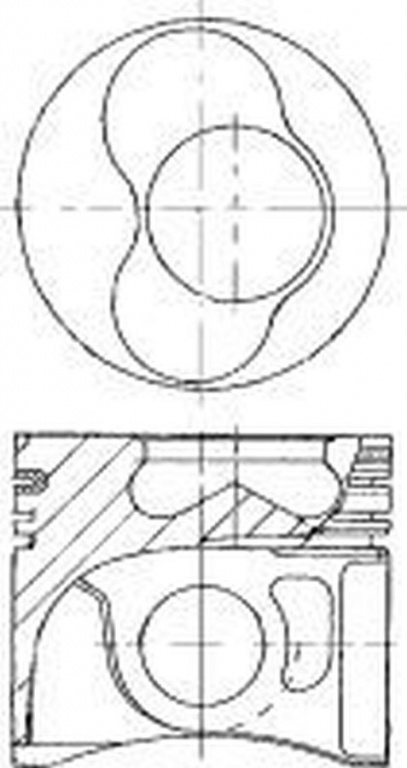 Piston VW LT 28-35 II bus 2DB 2DE 2DK NURAL 8750150700