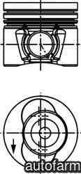 Piston VW LT 28-35 II bus 2DB 2DE 2DK KOLBENSCHMIDT 40734600