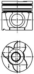 Piston VW LT Mk II platou / sasiu (2DC, 2DF, 2DG, 2DL, 2DM) (1996 - 2006) KOLBENSCHMIDT 40307600