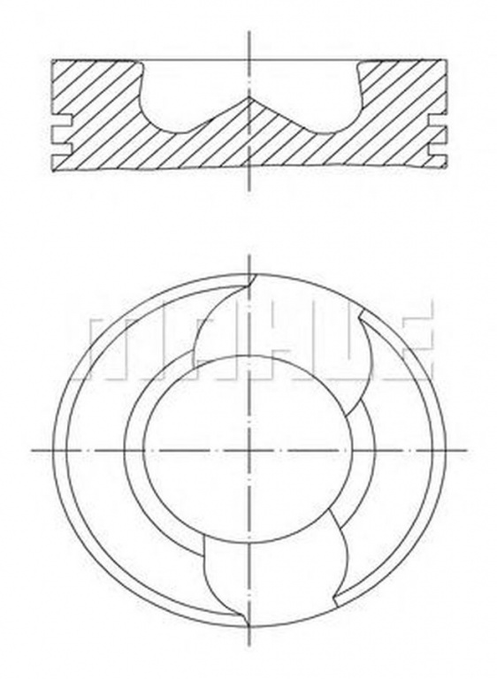Piston VW TOUAREG 7LA 7L6 7L7 MAHLE ORIGINAL 03097