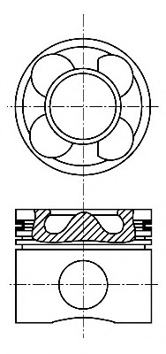 Piston # Vw Transporter 2.1 / caravelle mk iii bus syncro benzina 87cp/64kw SR 1986 1987 1988 1989 1990 1991 1992 # 87 423000 00 # NURAL