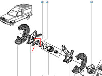 Piulita fuzeta roata, Renault Extra, G40A, Original 770067702