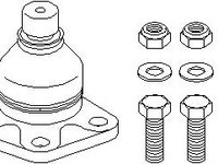 Pivot SKODA FELICIA (6U1), VW CADDY Mk II (9U7), SKODA FELICIA Mk II (6U1) - TOPRAN 110 630