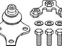 Pivot VW GOLF Mk II (19E, 1G1), VW JETTA Mk II (19E, 1G2, 165) - TOPRAN 102 781