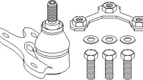 Pivot VW POLO (6N1), SEAT AROSA (6H), VW LUPO