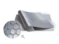 Placa izolare fonica fonoabsorbanta autoadeziva 50 x 50 cm BOLL cu strat de aluminiu tip fagure