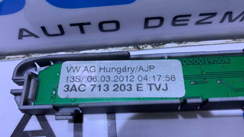 Placa Selector Viteze Cutie Automata DSG VW Passat B7 2010 - 2015 Cod 3AC713203E