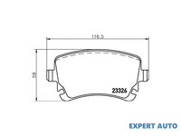 Placute de frana Audi AUDI A4 Avant (8E5, B6) 2001-2004 #2 0252332617