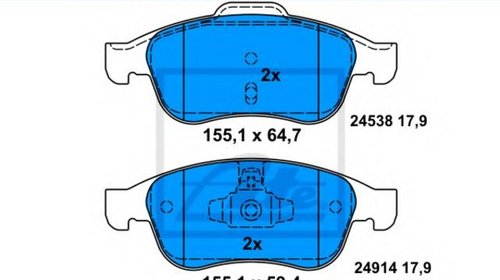 Placute de frana fata Renault Fluence - ATE