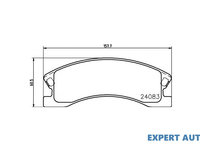 Placute de frana Jeep GRAND CHEROKEE Mk II (WJ, WG) 1998-2005 #2 097302