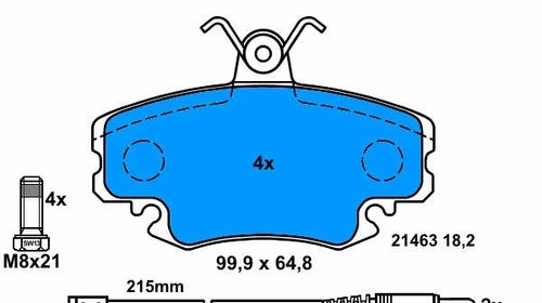 Placute de frana LOGAN , Renault Clio--- Cel 