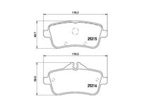 Placute de frana Mercedes A-CLASS (W176) 2012-2016 #2 0064203320