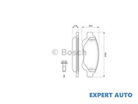 Placute de frana Peugeot 108 2014-2016 #3 044650H020