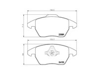 Placute de frana Peugeot 307 CC (3B) 2003-2016 #3 0252358919