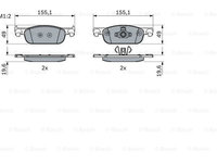 Placute frana 0 986 424 021 BOSCH pentru Dacia Sandero Dacia Logan Renault Clio Renault Symbol Renault Thalia Renault Twingo Renault Loganstepway