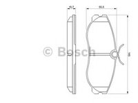 Placute frana 0 986 424 204 BOSCH pentru Nissan Serena Nissan Mistral Nissan Terrano Ford Maverick Nissan Vanette