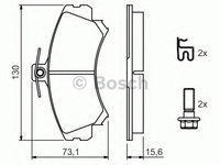 Placute frana 0 986 424 371 BOSCH pentru Mitsubishi Carisma Volvo S40 Volvo V40 Mitsubishi Space Mitsubishi Colt Mitsubishi Mirage