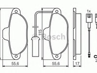 Placute frana 0 986 424 379 BOSCH pentru Fiat Punto Fiat Seicento Ford Ka