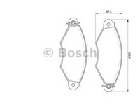 Placute frana 0 986 424 453 BOSCH pentru Peugeot 306 Peugeot 206