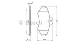 Placute frana 0 986 424 516 BOSCH pentru Mercedes-benz G-class Mercedes-benz Sprinter Vw Lt