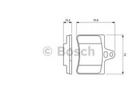 Placute frana 0 986 424 580 BOSCH pentru CitroEn C5