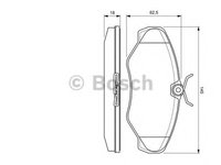 Placute frana 0 986 424 636 BOSCH pentru Opel Vivaro Renault Espace Renault Trafic Nissan Primastar