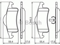 Placute frana 0 986 424 665 BOSCH