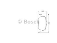 Placute frana 0 986 424 730 BOSCH pentru Toyota Camry Toyota Prius Toyota Windom