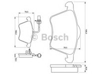 Placute frana 0 986 424 780 BOSCH pentru Vw Sharan Ford Galaxy Seat Alhambra