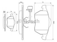 Placute frana 0 986 460 937 BOSCH pentru Audi 100 Audi A6 Audi A4